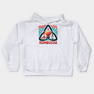 Peace, Love, Kombucha Kids Hoodie